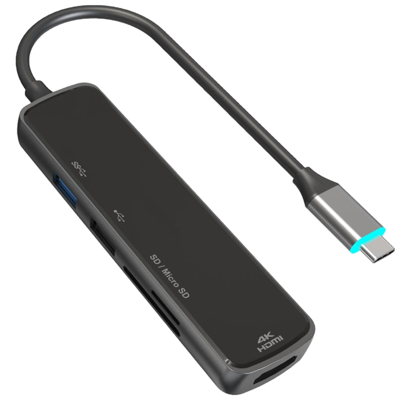 USB C 5-in-1 Mirror Face Adapter - WG508A