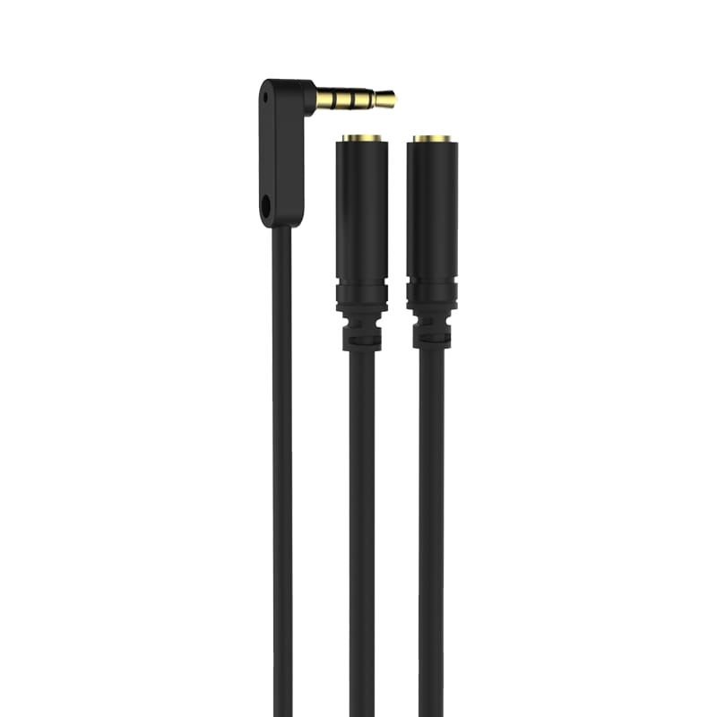 3.5mm to 2 x 3.5mm Audio Cable (90°) - HMM155L