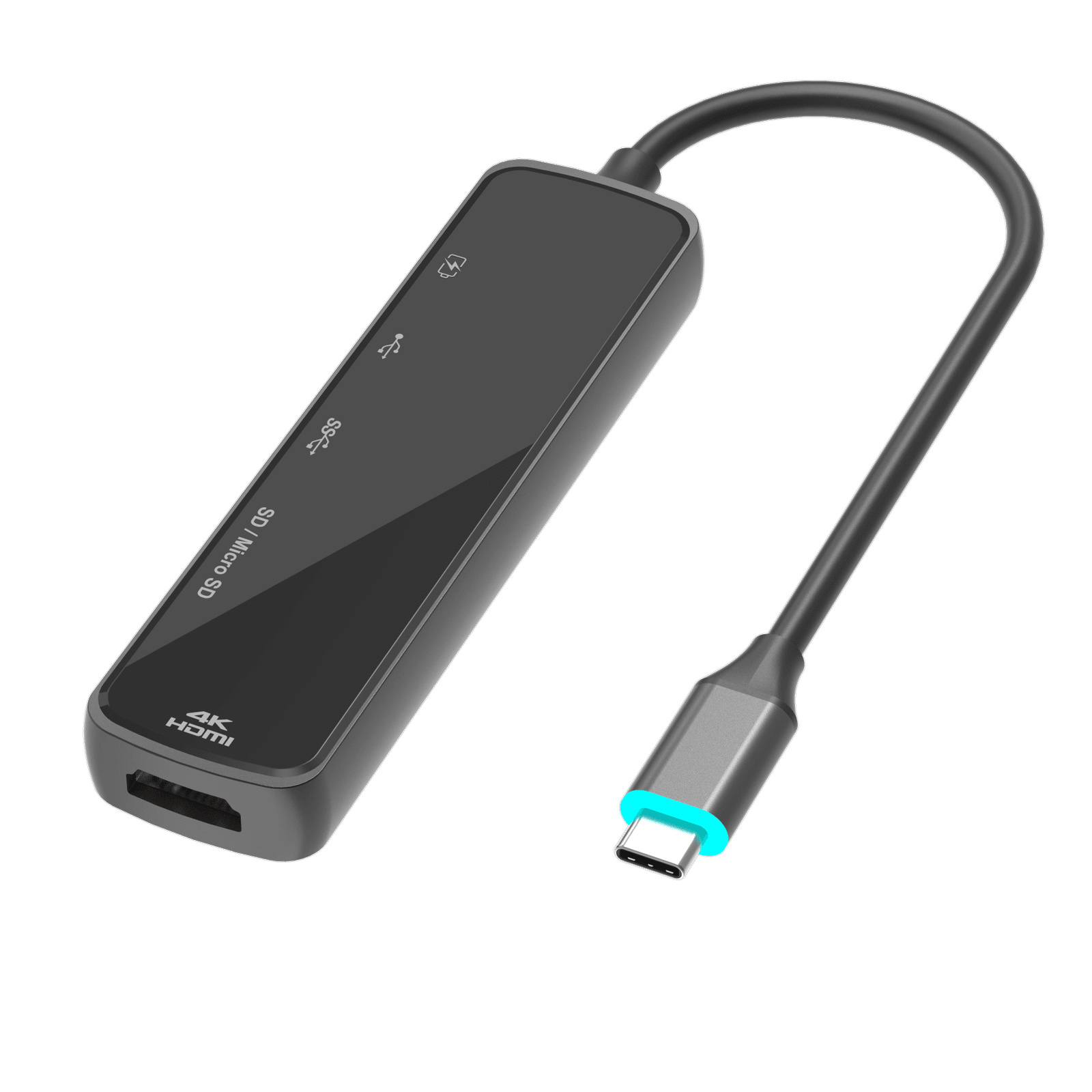 USB C 6-in-1 Mirror Face Adapter - WG608A — Product image 2