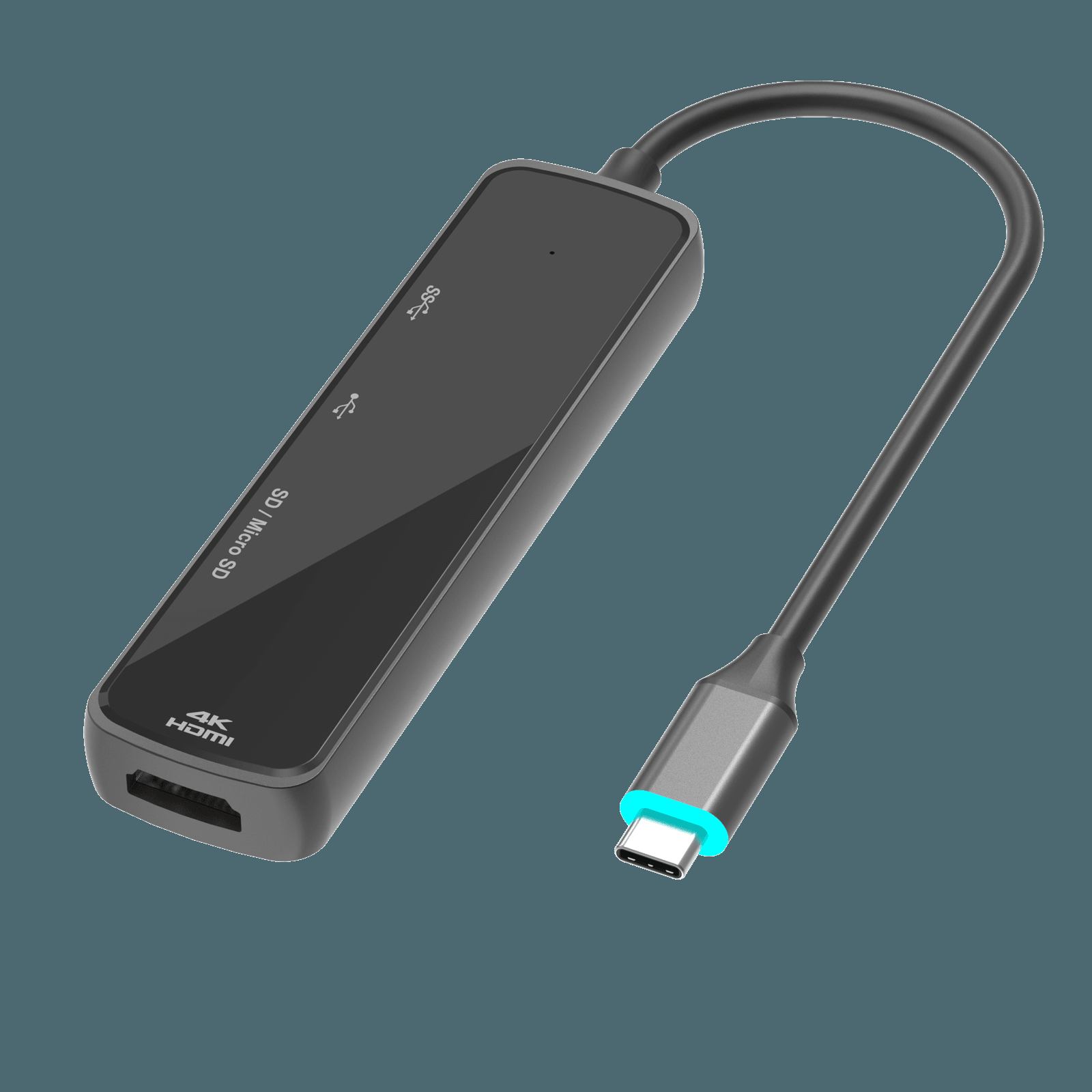 USB C 5-in-1 Mirror Face Adapter - WG508A — Product image 2