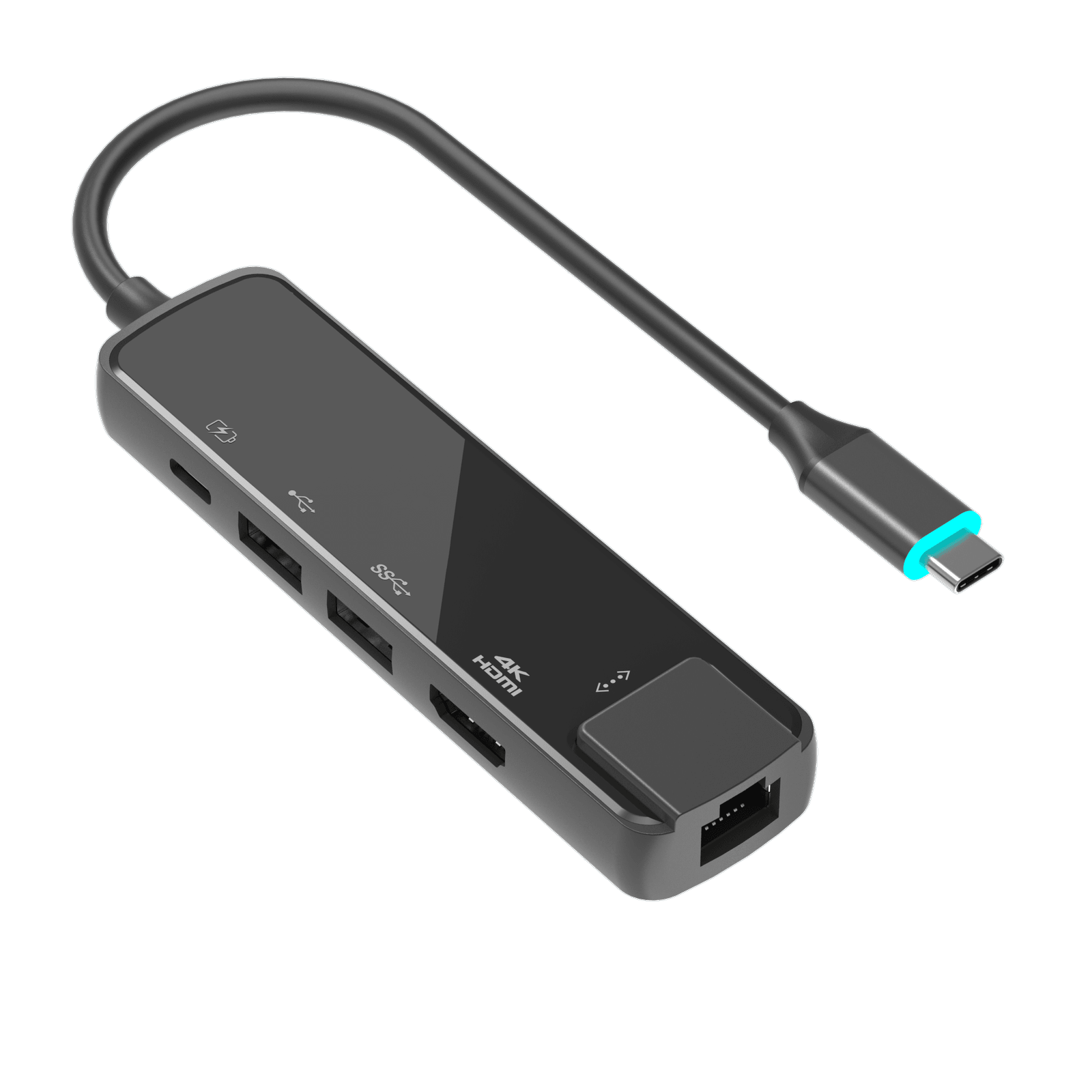 USB C 5-in-1 Mirror Face Adapter - WG508B